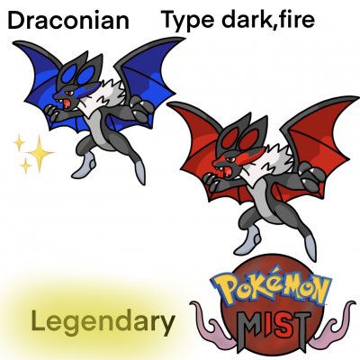 Draconian. The vampire legendary Pokémon I made